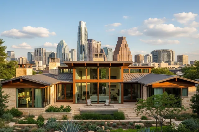 Modern Austin Home with Skyline View